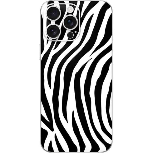 Zebra Print iPhone 16 Pro Max Skin