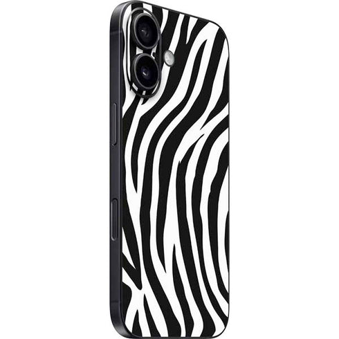 Zebra Print iPhone 16 Skin