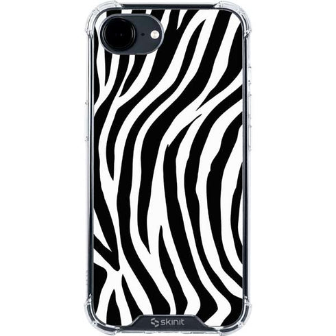 Zebra Print iPhone 16e Clear Case