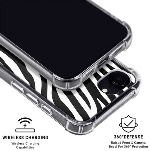 Zebra Print iPhone 16e Clear Case