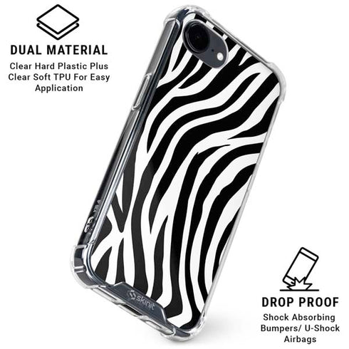 Zebra Print iPhone 16e Clear Case