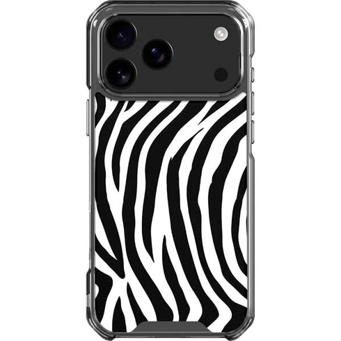 Zebra Print iPhone 18 Pro Max Clear Case