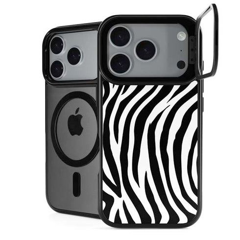 Zebra Print iPhone 18 Pro Max Kickstand Case