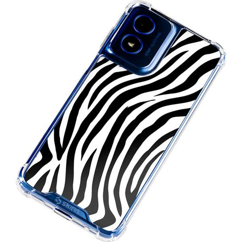 Zebra Print Moto G 5G (2024) Clear Case