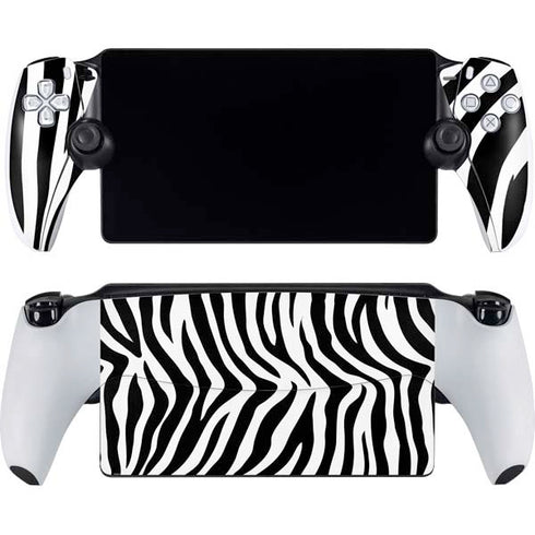 Zebra Print PlayStation Portal Remote Player Skin