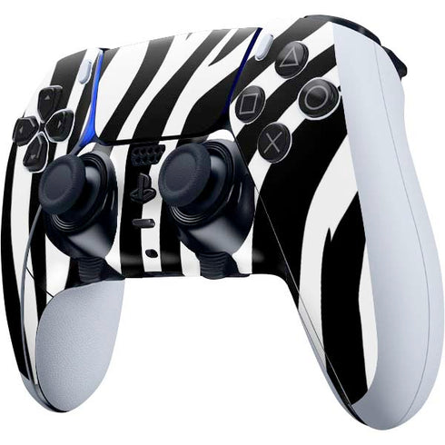 Zebra Print PS5 DualSense Edge Pro Controller Skin