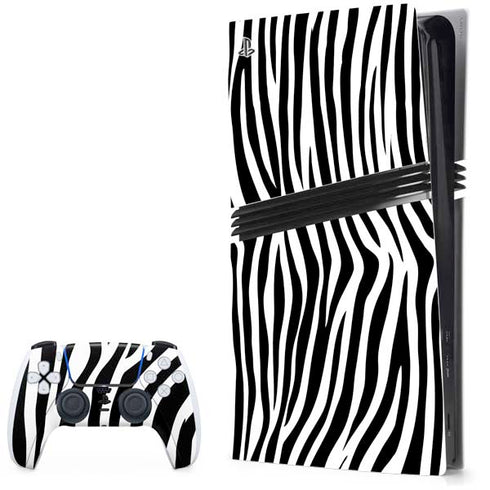Zebra Print PS5 Pro Bundle Skin