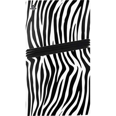 Zebra Print PS5 Pro Disk Bundle Skin
