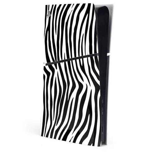 Zebra Print PS5 Slim Digital Edition Console Skin