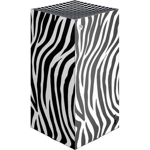 Zebra Print XBox Series X Digital Edition Console Skin