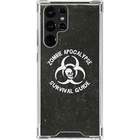Zombie Apocalypse Survival Guide Galaxy S23 Ultra Clear Case