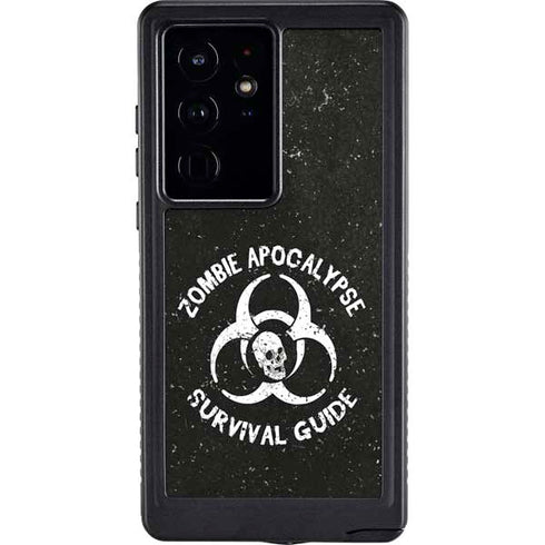 Zombie Apocalypse Survival Guide Galaxy S24 Ultra Waterproof Case