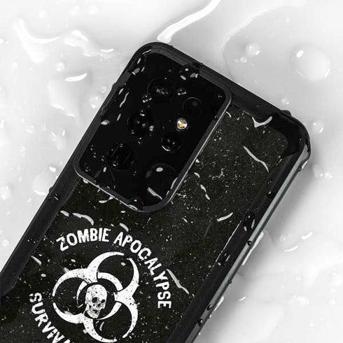 Zombie Apocalypse Survival Guide Galaxy S24 Ultra Waterproof Case