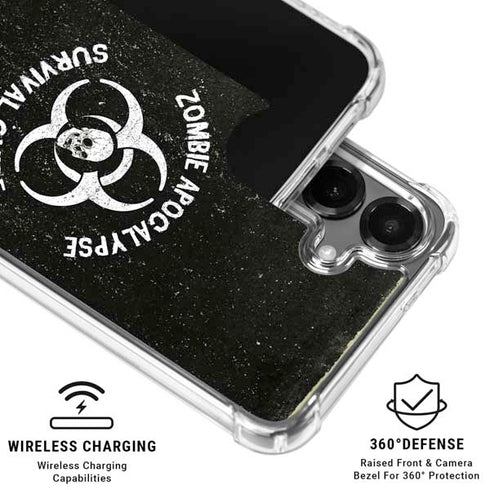 Zombie Apocalypse Survival Guide Galaxy S26 Plus Clear Case
