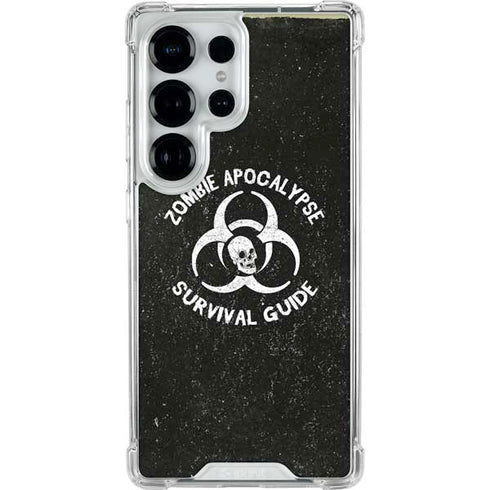 Zombie Apocalypse Survival Guide Galaxy S26 Ultra Clear Case