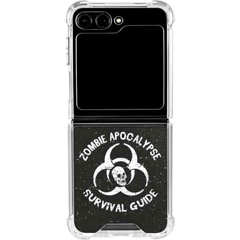 Zombie Apocalypse Survival Guide Galaxy Z Flip6 Clear Case