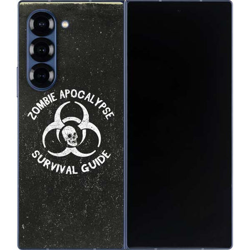 Zombie Apocalypse Survival Guide Galaxy Z Fold6 Skin