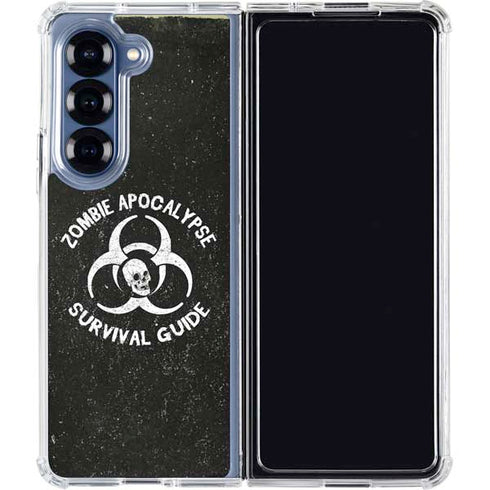 Zombie Apocalypse Survival Guide Galaxy Z Fold7 Clear Case