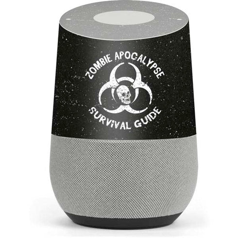 Zombie Apocalypse Survival Guide Google Home Skin