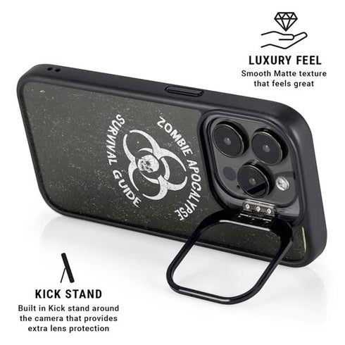 Zombie Apocalypse Survival Guide iPhone 13 Pro Kickstand Case