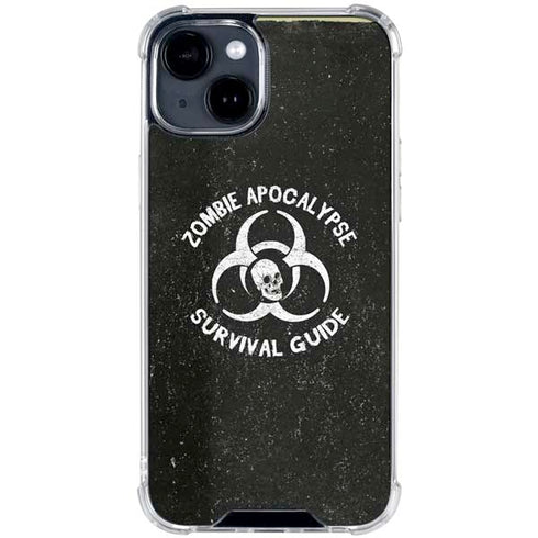 Zombie Apocalypse Survival Guide iPhone 15 Clear Case