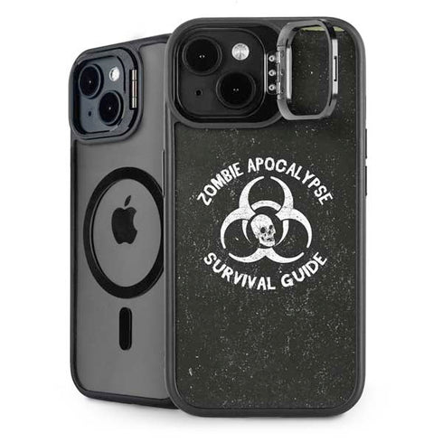 Zombie Apocalypse Survival Guide iPhone 15 Plus Kickstand Case