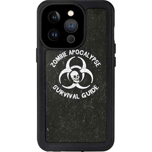 Zombie Apocalypse Survival Guide iPhone 15 Pro Waterproof Case
