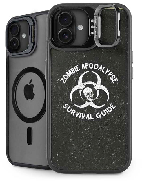 Zombie Apocalypse Survival Guide iPhone 16 Kickstand Case