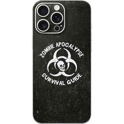 Zombie Apocalypse Survival Guide iPhone 16 Pro Max Skin