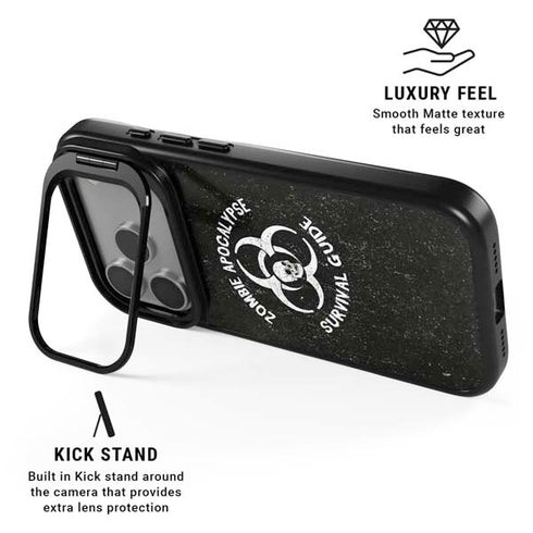 Zombie Apocalypse Survival Guide iPhone 17 Pro Kickstand Case
