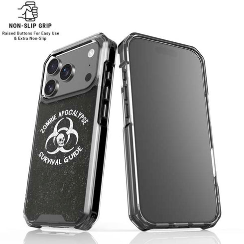 Zombie Apocalypse Survival Guide iPhone 18 Pro Clear Case
