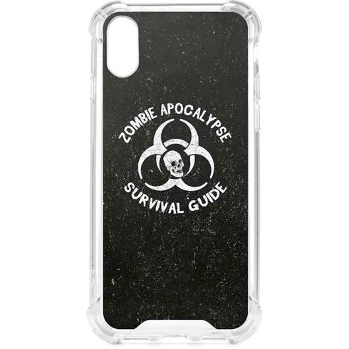 Zombie Apocalypse Survival Guide iPhone XS Clear Case