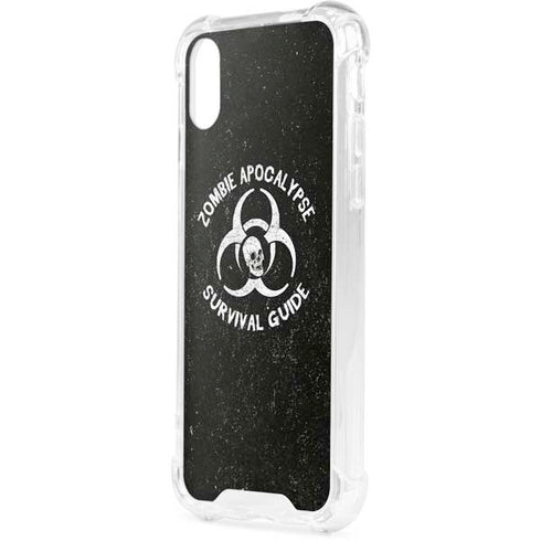 Zombie Apocalypse Survival Guide iPhone XS Clear Case