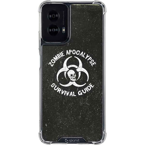 Zombie Apocalypse Survival Guide Moto G Power 5G (2024) Clear Case