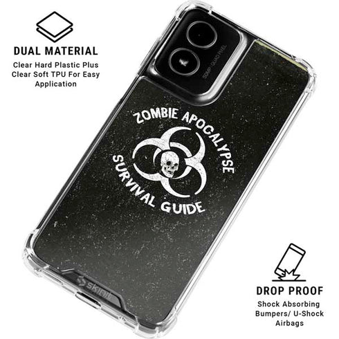 Zombie Apocalypse Survival Guide Moto G Power 5G (2024) Clear Case