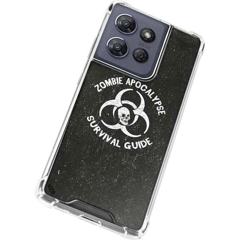 Zombie Apocalypse Survival Guide Moto G Power 5G (2025) Clear Case