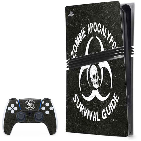 Zombie Apocalypse Survival Guide PS5 Pro Bundle Skin