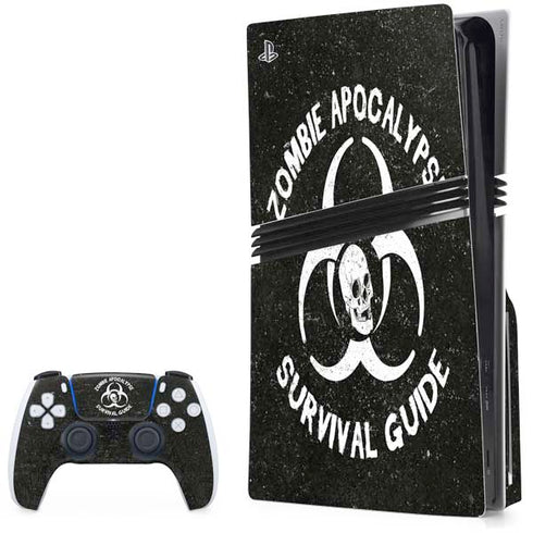 Zombie Apocalypse Survival Guide PS5 Pro Disk Bundle Skin