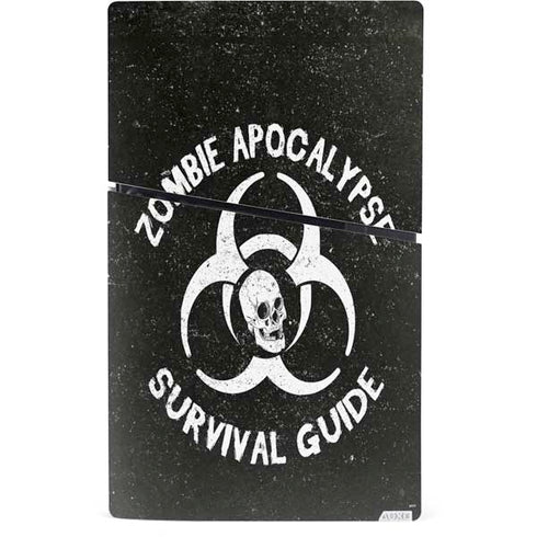 Zombie Apocalypse Survival Guide PS5 Slim Digital Edition Console Skin