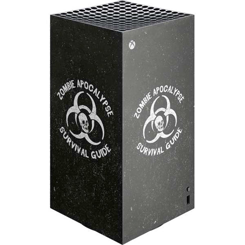 Zombie Apocalypse Survival Guide XBox Series X Digital Edition Console Skin