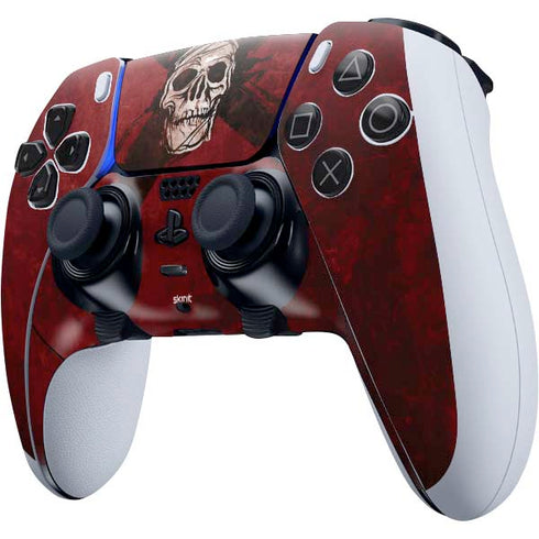 Zombie X Skull & Bone PS5 DualSense Edge Pro Controller Skin