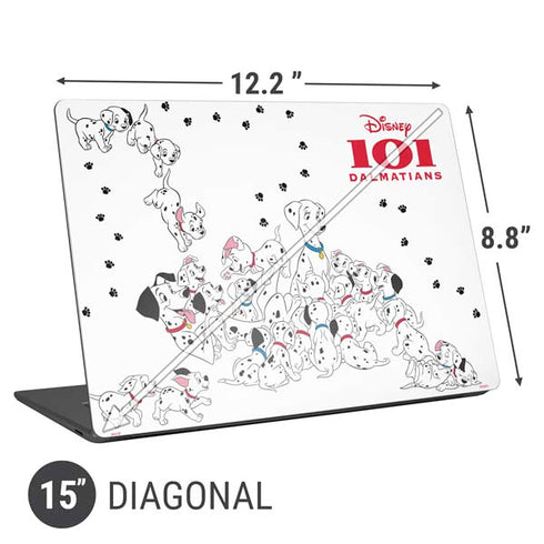 Disney 101 Dalmatians Family Universal Laptop 15in (12.2 x 8.8in) Skin