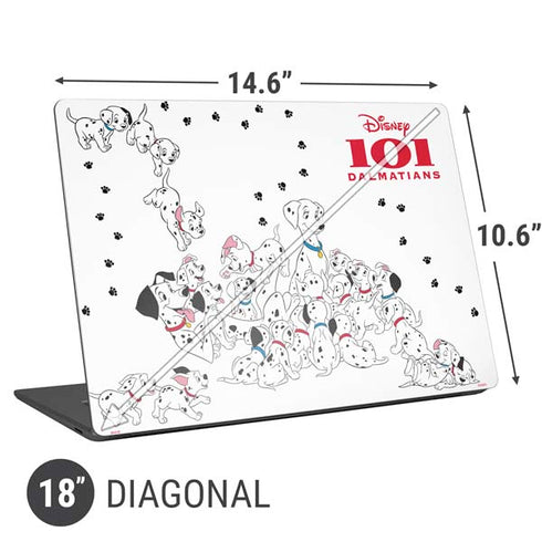 Disney 101 Dalmatians Family Universal Laptop 18in (14.6 x 10.6in) Skin