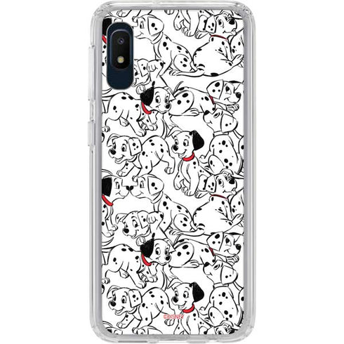 Disney 101 Dalmatians Pattern Galaxy A10e Clear Case