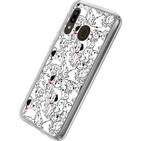 Disney 101 Dalmatians Pattern Galaxy A20 Clear Case