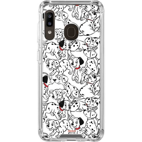 Disney 101 Dalmatians Pattern Galaxy A30 Clear Case