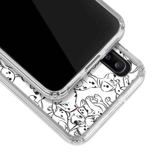 Disney 101 Dalmatians Pattern Galaxy A30 Clear Case