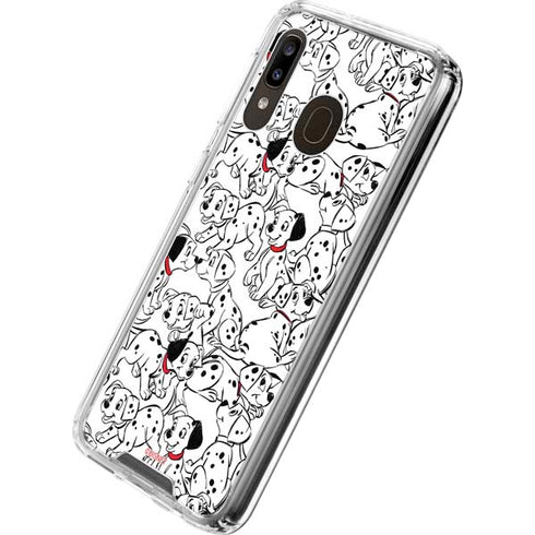 Disney 101 Dalmatians Pattern Galaxy A30 Clear Case
