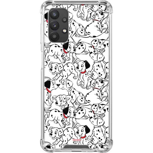 Disney 101 Dalmatians Pattern Galaxy A32 5G Clear Case