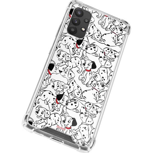 Disney 101 Dalmatians Pattern Galaxy A32 5G Clear Case